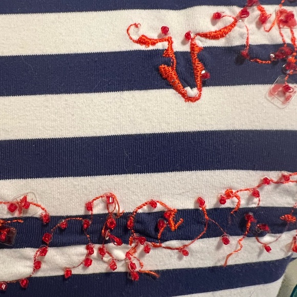 Vintage Bazaar by Christian Lacroix Striped Crew Neck T-Shirt - Picture 4 of 4